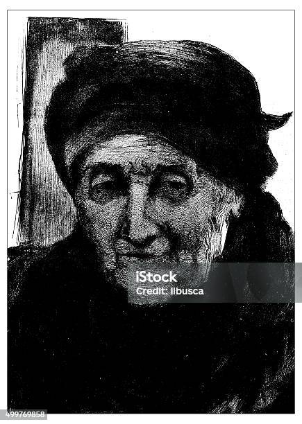 Antique Illustration By Hubert Herkomer Souvenir Of Rembrandt Stock Illustration - Download Image Now