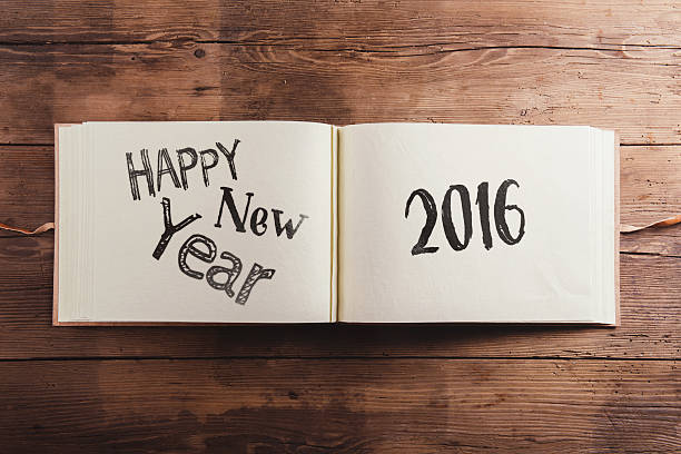 felice anno nuovo composizione - 2016 foto e immagini stock