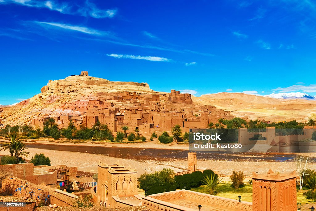 Starożytnego miasta z Ait Benhaddou w Maroku - Zbiór zdjęć royalty-free (Marrakesz)