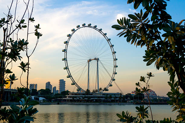 Singapore City, Singapore - June 23, 2014: Singapore Flyer stock photo