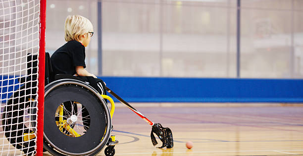 istock Disabled Child Playing as a Goalie 499779848