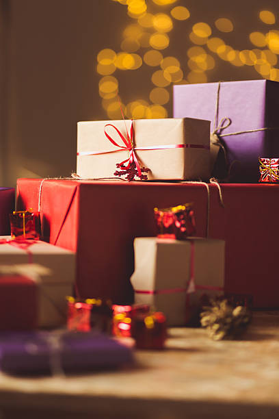 istock Xmas presents wrapped in paper 499780900