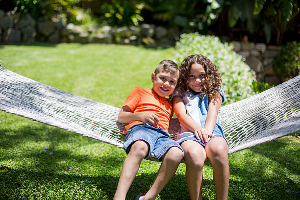 istock Australian children playing in hammock 499780916