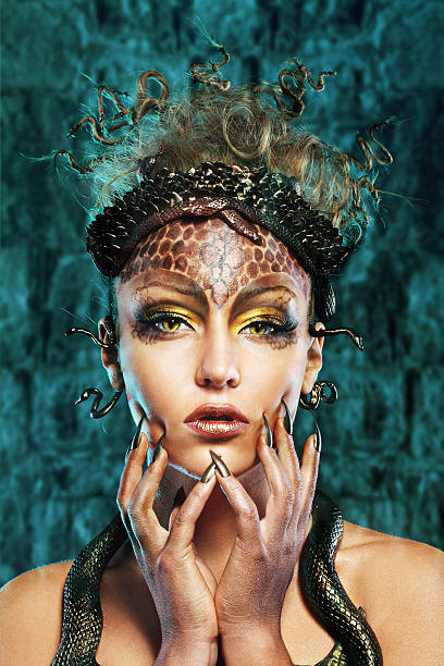 istock Gorgon girl in dungeon 499781195