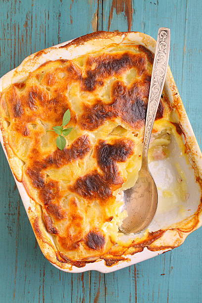 istock gratin potatoes with milk, onion and bacon 499781236