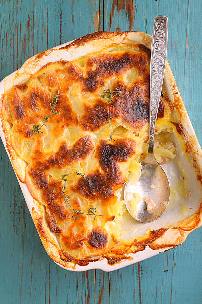 istock gratin potatoes with milk, onion and bacon 499781316