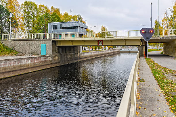istock Joensuu canal shipping lock 499781958