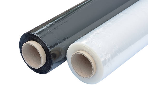 Stretch Wrapping film. stock photo