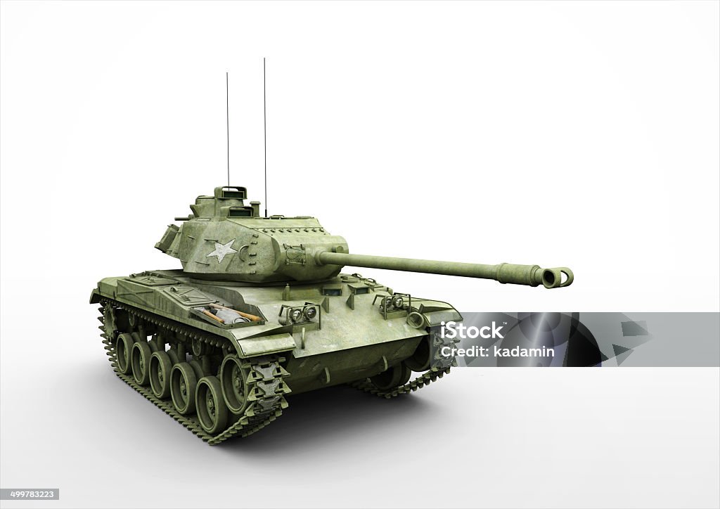 Tank M41 Tank M41  Render Armored Tank Stock Photo