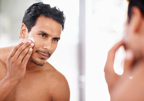 istock He take great care of his skin 499784699