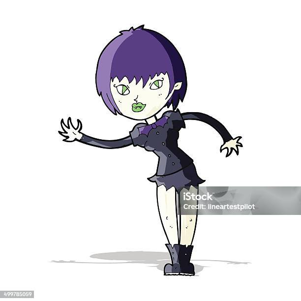 Cartoon Vampire Girl Welcoming Stock Illustration - Download Image Now -  Adult, Cheerful, Clip Art - iStock