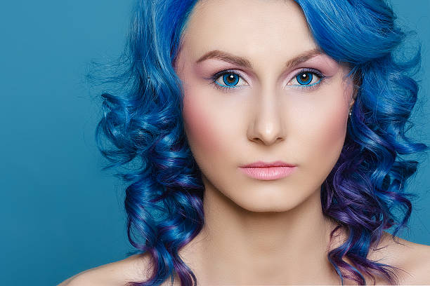 istock hair, blue, woman 499785497