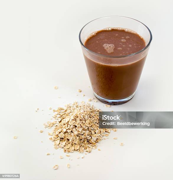 Chocolate Milk Made Of Oat Stock Photo - Download Image Now - Chocolate, Drink, Oats - Food