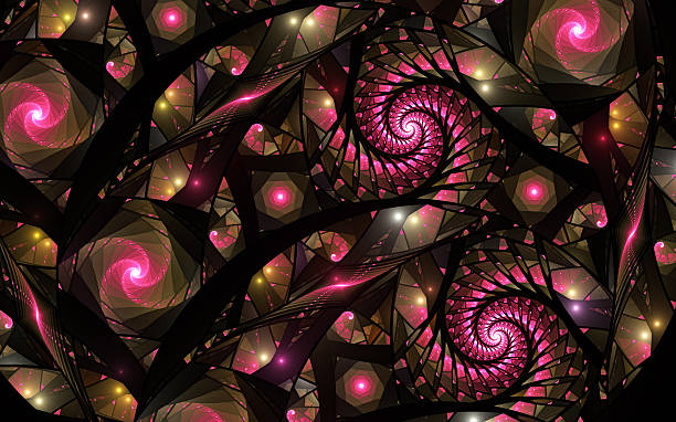 istock abstract fractal background, spiral 499803066