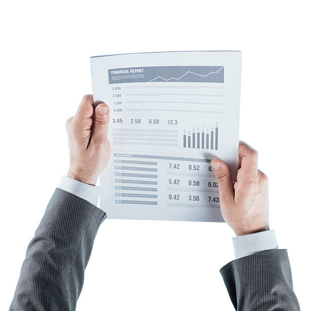 istock Business man checking a financial report 499803682