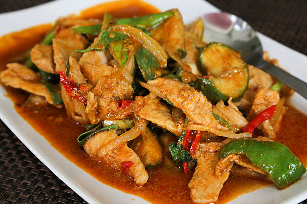 istock Thai stir-fried pork and basil, Pad kra Prao 499805664
