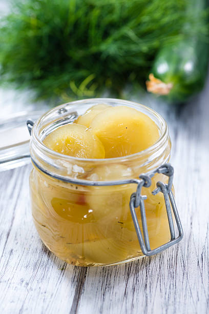 istock Portion of sliced Cucumber (pickled) 499806082