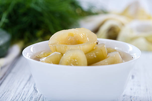 istock Portion of sliced Cucumber (pickled) 499806252