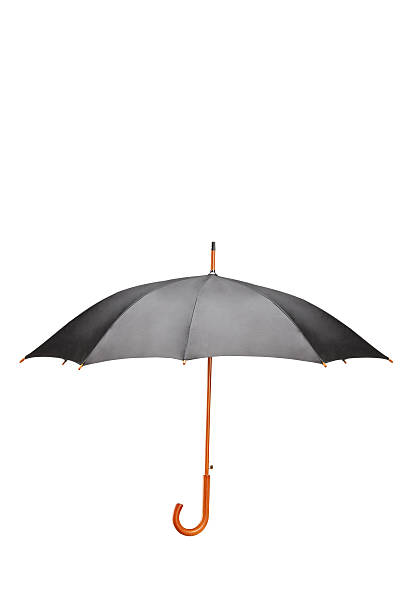 istock Studio shot of a black umbrella 499806473