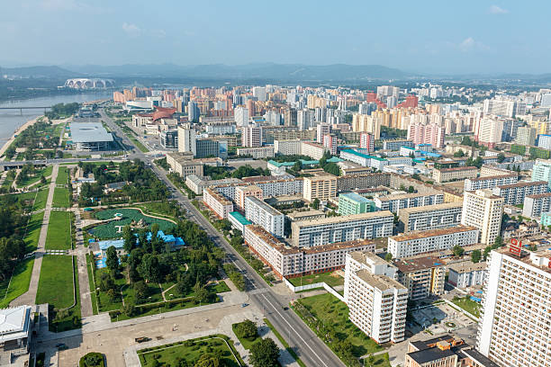 istock View of the city Pyongyang. 499806766