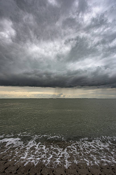 istock Storm clouds and rain on the horizon 499808136