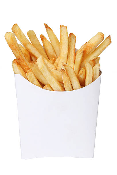 istock French fries in a white box isolated 499808179