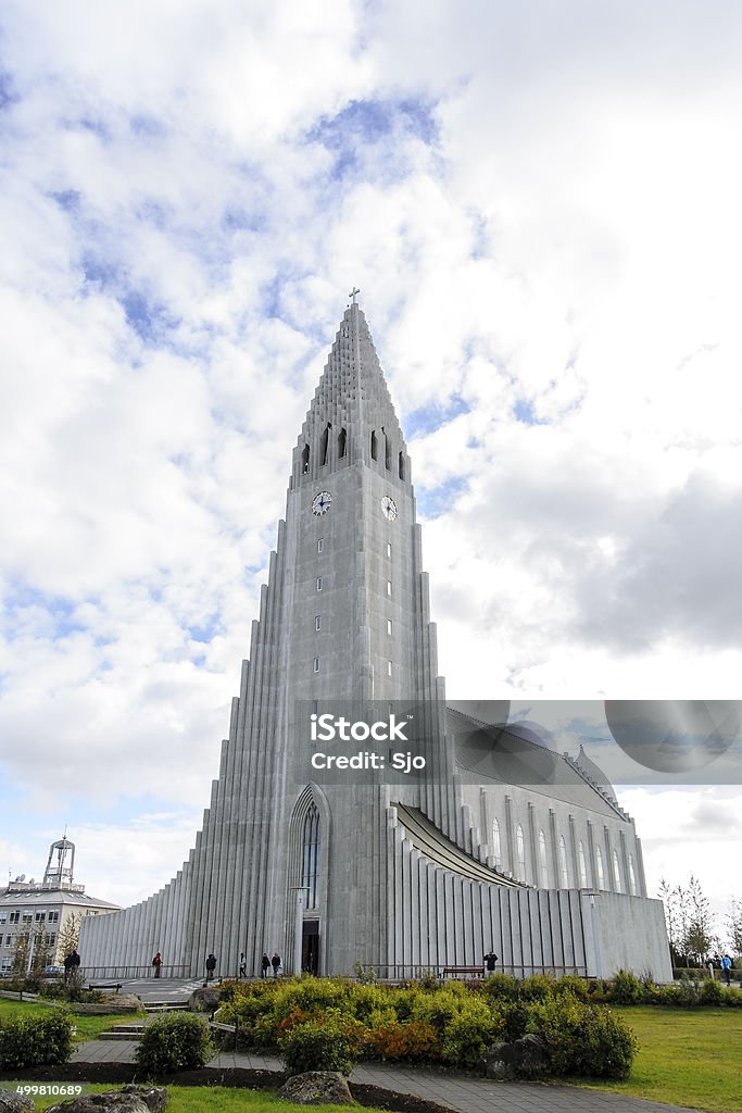 Hallgrímskirkja Reiquiavique - Royalty-free Alto - Descrição Física Foto de stock