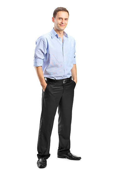 istock Full length portrait of a smiling man looking at camera 499839943