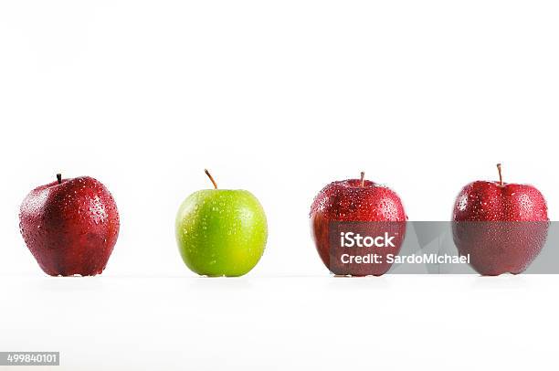 Red And Green Apples Stock Photo - Download Image Now - Abundance, Close-up, Contrasts