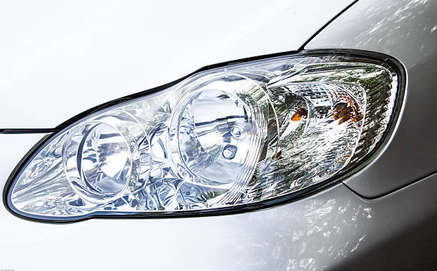 istock Car headlights, fibre 499840455