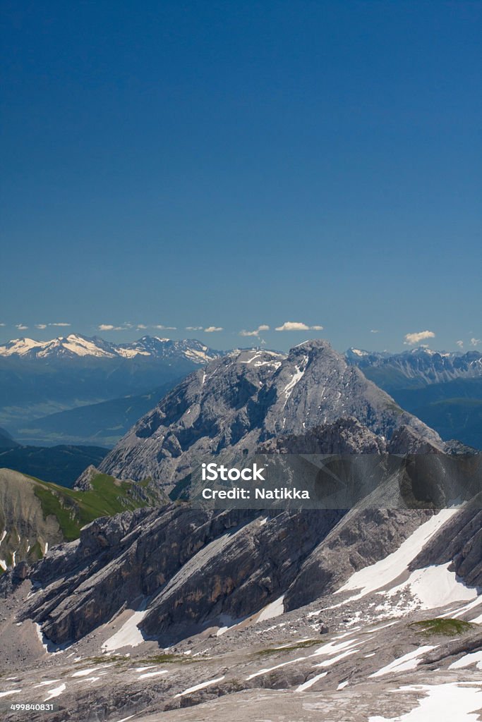 Bavarian Alps. View from Zugspitze Austria Stock Photo