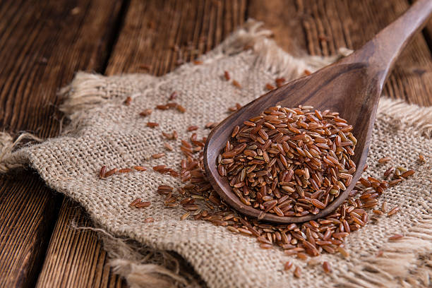 istock Heap of red Rice (close-up shot) 499843804