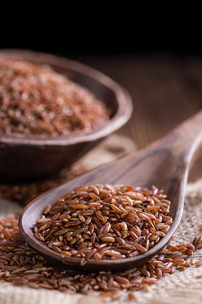 istock Heap of red Rice (close-up shot) 499844008