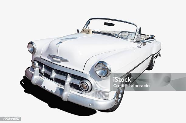 Clásico Blanco Chevy Convertible Foto de stock y más banco de imágenes de Descapotable - Descapotable, 1950-1959, Coche de época