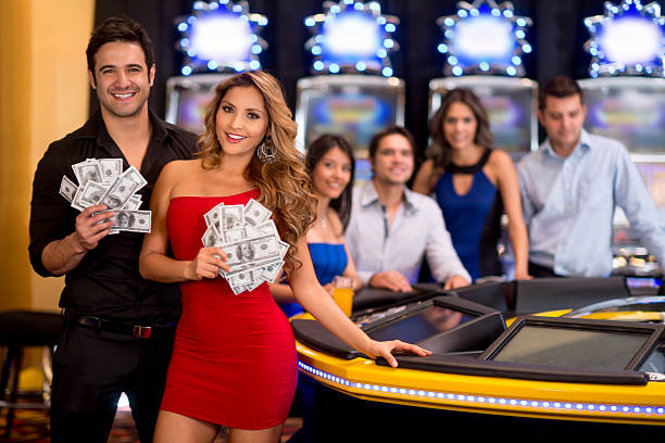 istock People winning at the casino 499844183