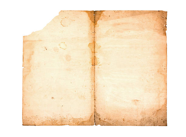 istock Old paper isolated on a white background 499844881