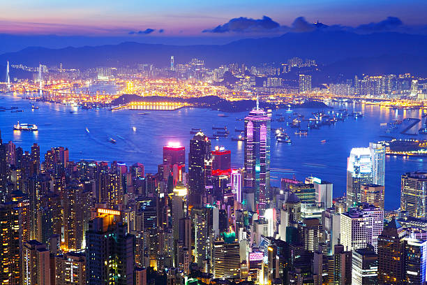 istock Hong Kong skyline from the peak 499845945