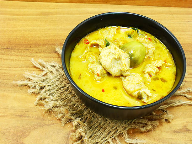 istock thai cuisine green curry with fish ball 499846848