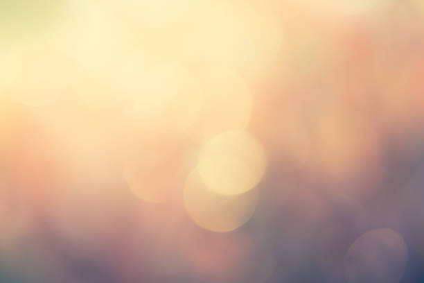 colorful blurred bokeh background with retro effect stock photo