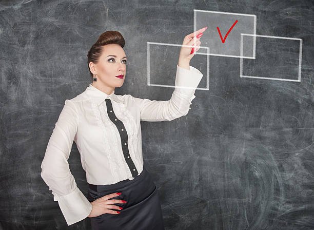 istock Business woman making choice 499867561
