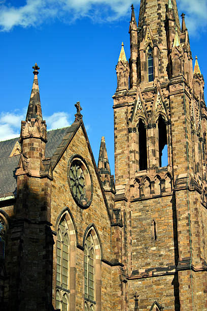praça copley, boston - boston new england water church imagens e fotografias de stock