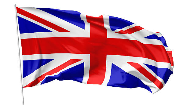 istock Flag of United Kingdom on flagpole 499872231