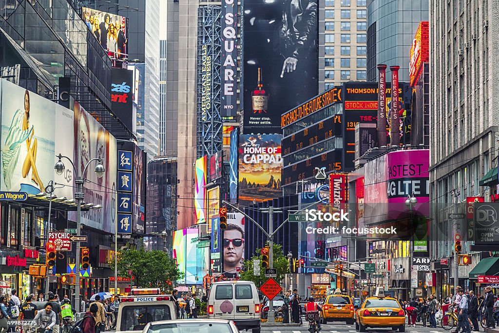 Times square billboard on the buildings Times Square - Manhattan Stock Photo