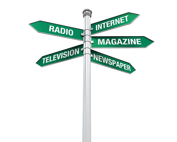 istock Sign Directions of Media Information 499873269