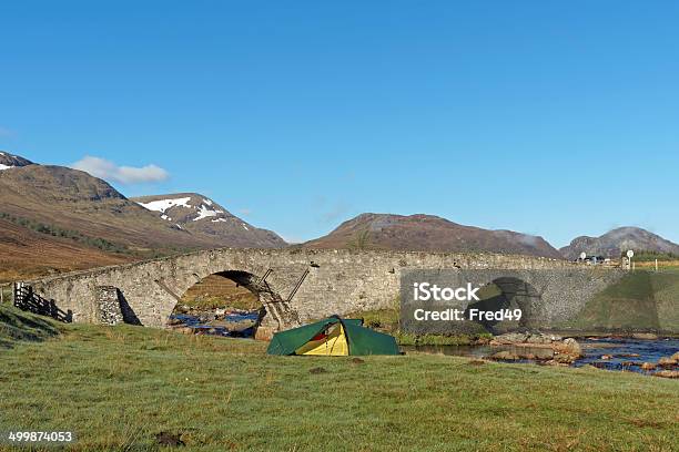 Tent By Spey River At Garva Bridge Scotland In Spring Stock Photo - Download Image Now