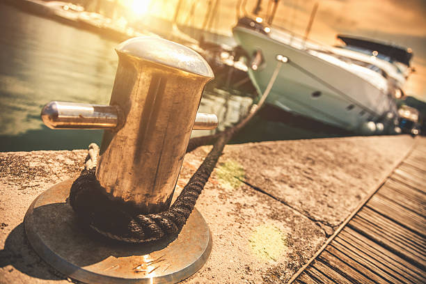istock Luxury Yatch in port 499875169