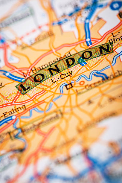istock London City on a Road Map 499875712