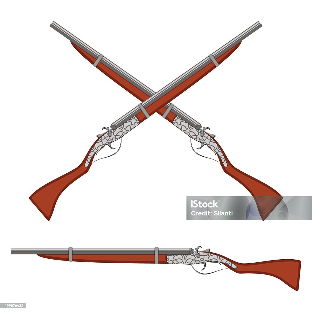 Earliest Rifle Drawing Ancient Rifles Stock Illustration - Download Image Now - 2015 ...