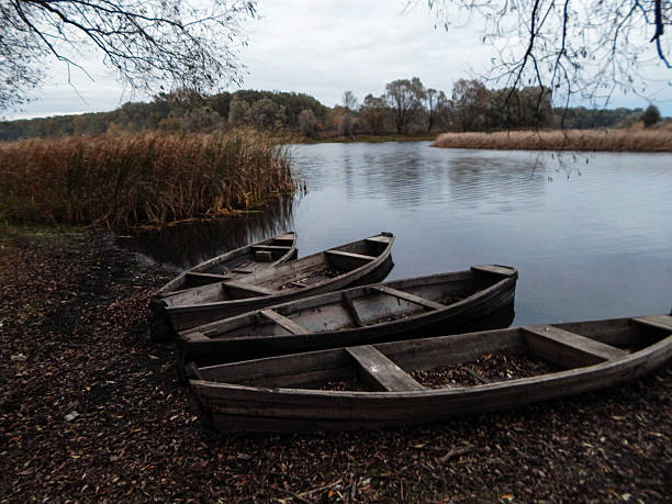 istock Boats on the river bank. 499876464