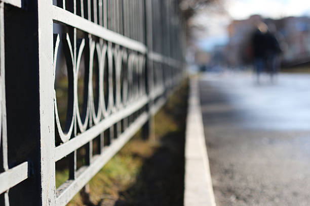 istock Street wrought fence 499877032